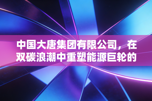 中国大唐集团有限公司,在双碳浪潮中重塑能源巨轮的航向
