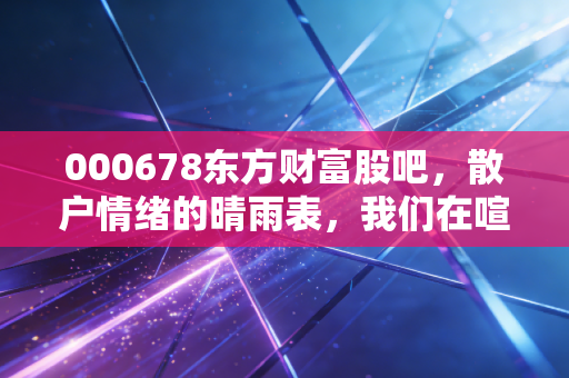 000678东方财富股吧，散户情绪的晴雨表，我们在喧嚣中寻找财富的真谛