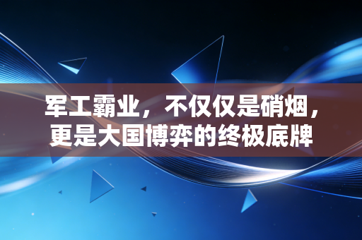军工霸业，不仅仅是硝烟，更是大国博弈的终极底牌