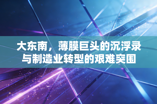 大东南，薄膜巨头的沉浮录与制造业转型的艰难突围