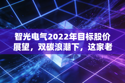 智光电气2022年目标股价展望，双碳浪潮下，这家老牌电气企业能否迎来价值重估？