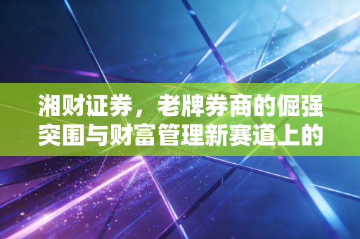 湘财证券，老牌券商的倔强突围与财富管理新赛道上的众生相