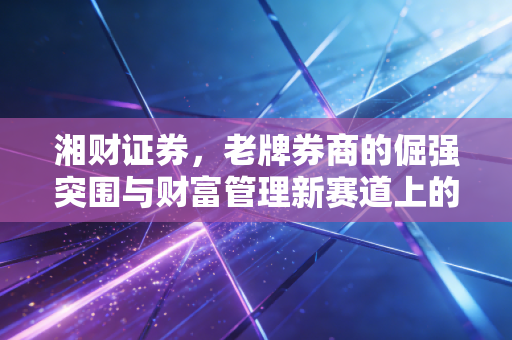 湘财证券，老牌券商的倔强突围与财富管理新赛道上的众生相