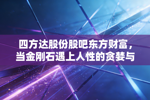 四方达股份股吧东方财富,当金刚石遇上人性的贪婪与恐惧,这只票到底能不能买?