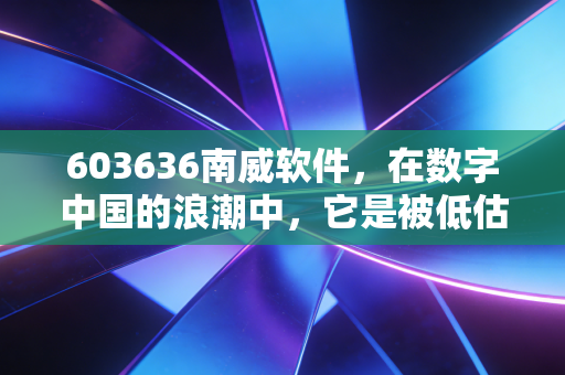 603636南威软件，在数字中国的浪潮中，它是被低估的隐形冠军还是等待风口的猪？