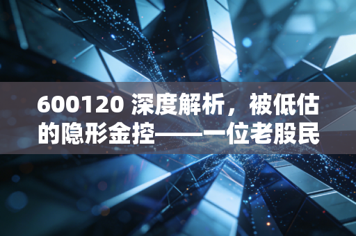 600120 深度解析，被低估的隐形金控——一位老股民眼中的浙江东方