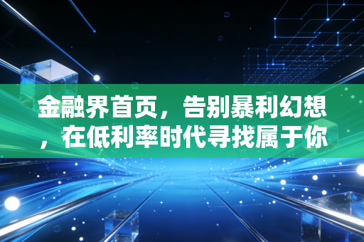 金融界首页,告别暴利幻想,在低利率时代寻找属于你的安全感