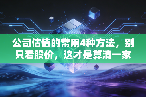 公司估值的常用4种方法,别只看股价,这才是算清一家公司到底值多少钱的关键