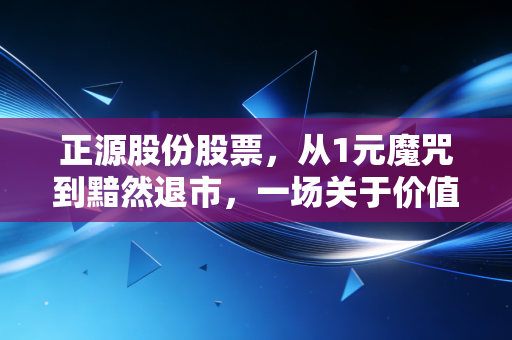 正源股份股票，从1元魔咒到黯然退市，一场关于价值回归的残酷教育