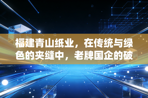 福建青山纸业,在传统与绿色的夹缝中,老牌国企的破茧之路