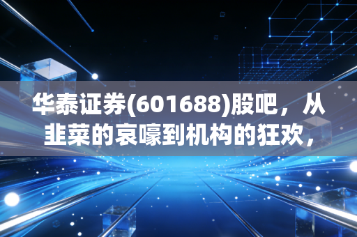 华泰证券(601688)股吧,从韭菜的哀嚎到机构的狂欢,这只券商龙头还能拿吗?