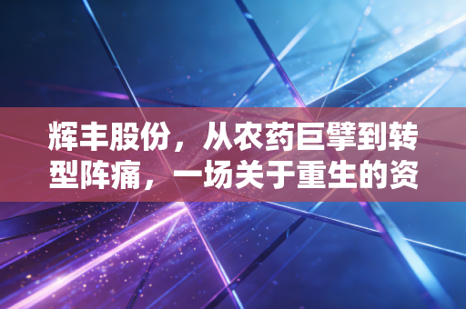 辉丰股份,从农药巨擘到转型阵痛,一场关于重生的资本博弈