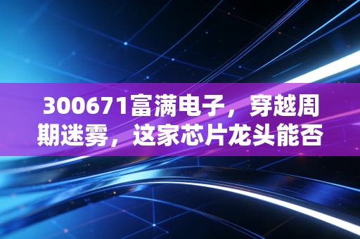 300671富满电子,穿越周期迷雾,这家芯片龙头能否在价格战中杀出重围?
