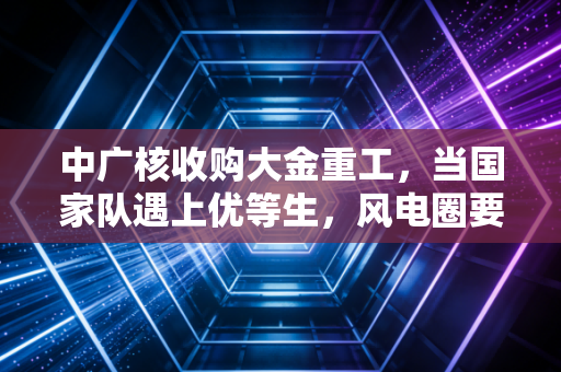中广核收购大金重工,当国家队遇上优等生,风电圈要变天了?