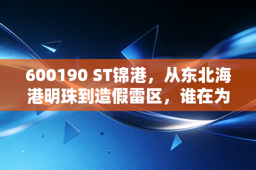 600190 ST锦港,从东北海港明珠到造假雷区,谁在为信任崩塌买单?