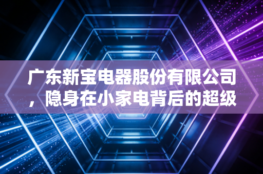 广东新宝电器股份有限公司,隐身在小家电背后的超级工厂,能否在品牌突围战中笑到最后?