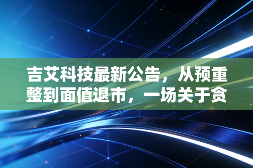 吉艾科技最新公告,从预重整到面值退市,一场关于贪婪与侥幸的残酷教育