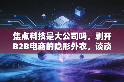 焦点科技是大公司吗,剥开B2B电商的隐形外衣,谈谈体量之外的生存之道