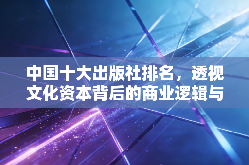 中国十大出版社排名，透视文化资本背后的商业逻辑与投资价值