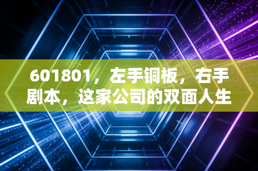 601801,左手铜板,右手剧本,这家公司的双面人生究竟值不值得赌?
