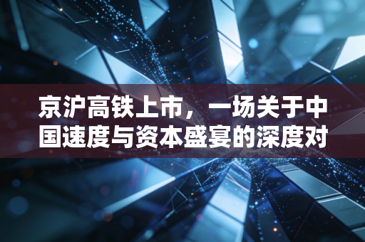 京沪高铁上市,一场关于中国速度与资本盛宴的深度对话