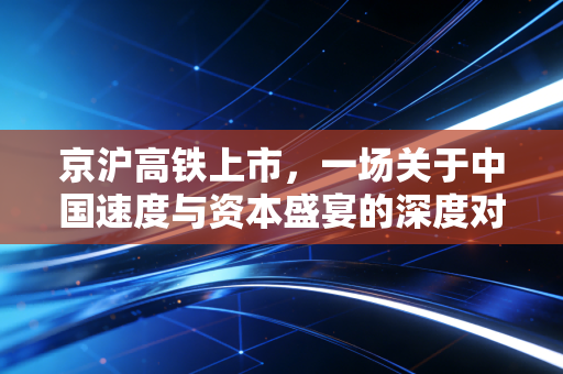 京沪高铁上市,一场关于中国速度与资本盛宴的深度对话