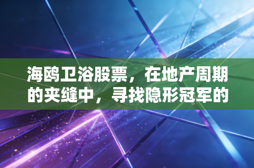 海鸥卫浴股票,在地产周期的夹缝中,寻找隐形冠军的突围之路