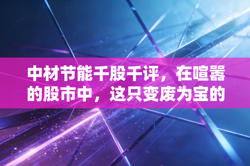 中材节能千股千评,在喧嚣的股市中,这只变废为宝的隐形冠军究竟成色几何?