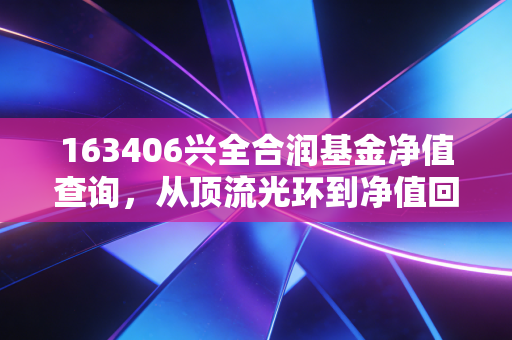 163406兴全合润基金净值查询,从顶流光环到净值回撤,老基民的真实感悟与操作建议