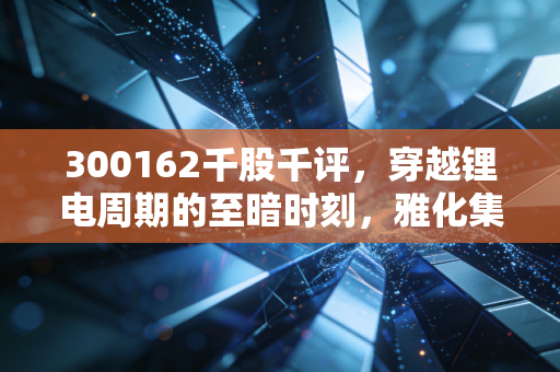 300162千股千评,穿越锂电周期的至暗时刻,雅化集团还有翻身仗吗?