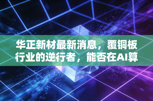 华正新材最新消息,覆铜板行业的逆行者,能否在AI算力时代分一杯羹?