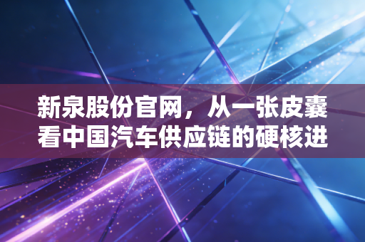 新泉股份官网,从一张皮囊看中国汽车供应链的硬核进化与投资启示