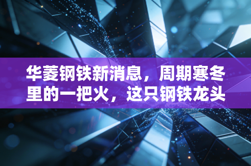 华菱钢铁新消息，周期寒冬里的一把火，这只钢铁龙头凭什么逆势突围？