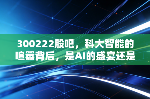300222股吧,科大智能的喧嚣背后,是AI的盛宴还是散户的修罗场?