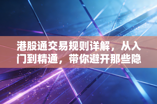 港股通交易规则详解,从入门到精通,带你避开那些隐形坑