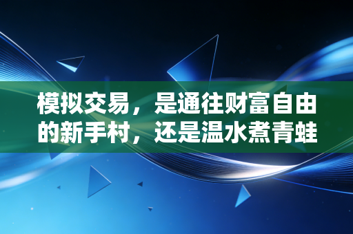 模拟交易,是通往财富自由的新手村,还是温水煮青蛙的致命陷阱?