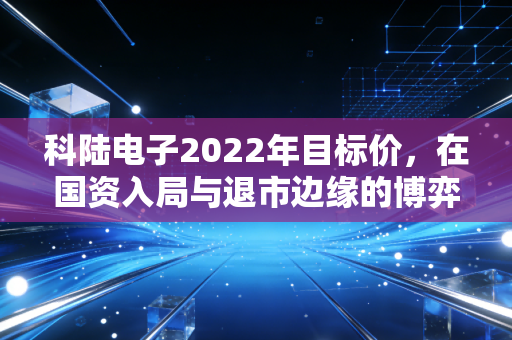 科陆电子2022年目标价，在国资入局与退市边缘的博弈中，寻找理性的估值锚点