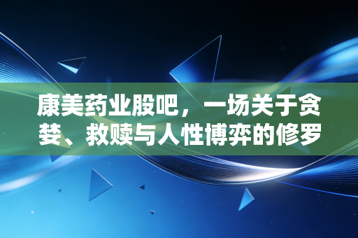 康美药业股吧，一场关于贪婪、救赎与人性博弈的修罗场