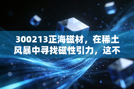 300213正海磁材,在稀土风暴中寻找磁性引力,这不仅仅是关于磁铁,更是关于未来的心跳