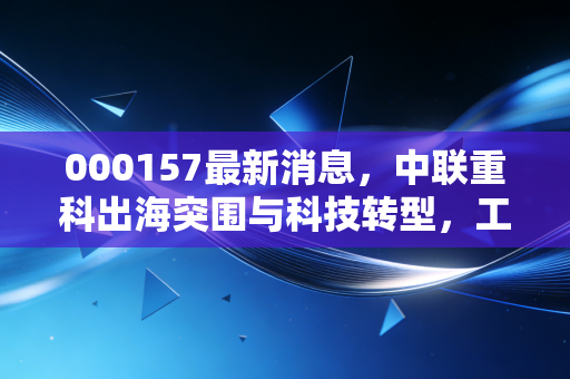 000157最新消息,中联重科出海突围与科技转型,工程机械老将能否再续辉煌?