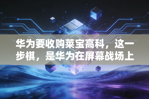 华为要收购莱宝高科,这一步棋,是华为在屏幕战场上的绝地反击还是锦上添花?