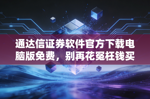 通达信证券软件官方下载电脑版免费,别再花冤枉钱买软件了,这才是散户的终极武器!