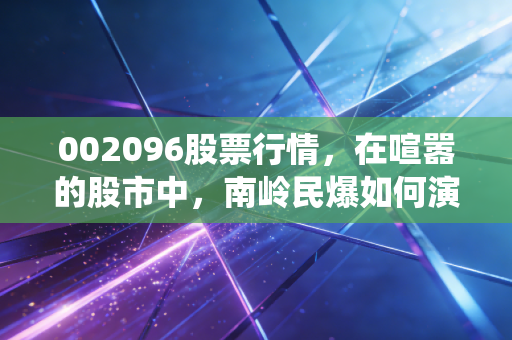 002096股票行情，在喧嚣的股市中，南岭民爆如何演绎闷声发大财的稳健剧本？