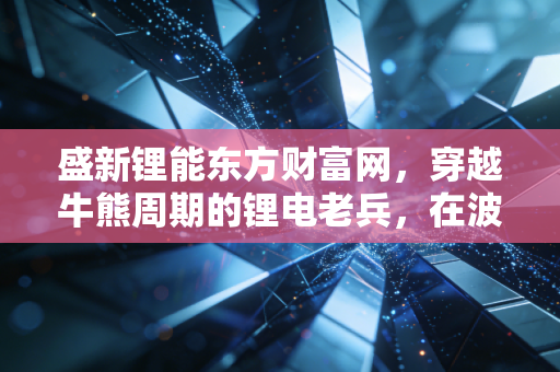 盛新锂能东方财富网,穿越牛熊周期的锂电老兵,在波动中寻找确定性