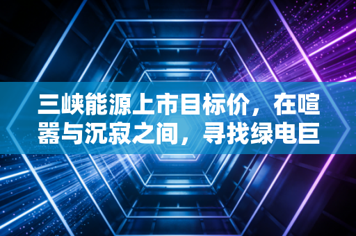 三峡能源上市目标价，在喧嚣与沉寂之间，寻找绿电巨轮的真实锚点