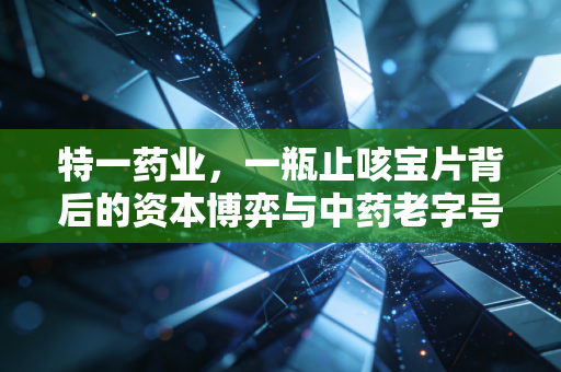 特一药业,一瓶止咳宝片背后的资本博弈与中药老字号的中年危机
