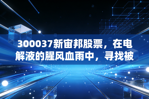 300037新宙邦股票,在电解液的腥风血雨中,寻找被低估的隐形冠军