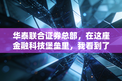 华泰联合证券总部,在这座金融科技堡垒里,我看到了中国投行的未来图景