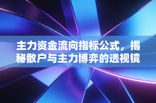 主力资金流向指标公式,揭秘散户与主力博弈的透视镜