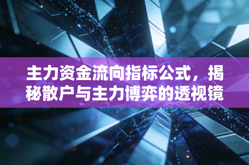 主力资金流向指标公式,揭秘散户与主力博弈的透视镜